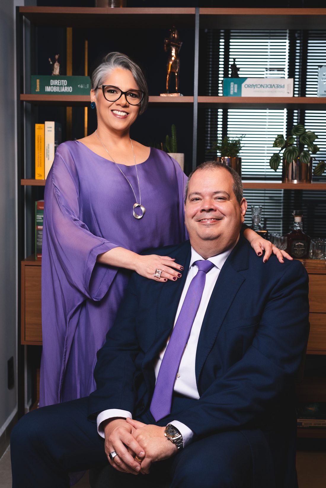 Andreia e Marcelo Barreira, sócios do Souza & Barreira Advogados